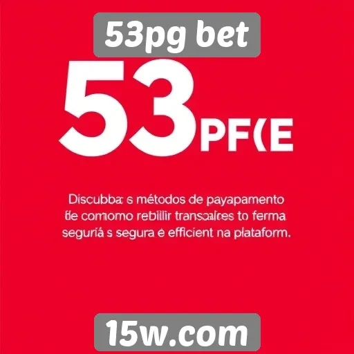 Informações sobre os métodos de pagamento da 53pg bet